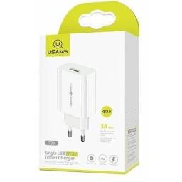 CC083   T22  Cargador Rpido  18W  QC3.0  Blanco  USAMS