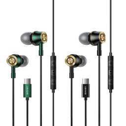 EP-43   Manos libres stereo  1 2M  Verde Osc.  Tipo C  USAMS