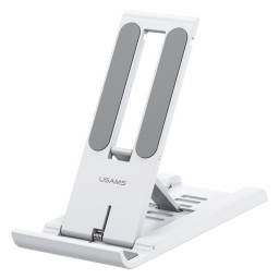 ZJ070   Soporte TelfonoTablet  Plegable con Resorte  Blanco  USAMS