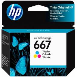 Cartucho HP 667 Tri-color   Original  Compatible con HP 2375 / 2775