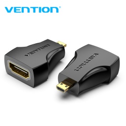 Adaptador Micro HDMI a HDMI   MachoHembra  Negro  AISB0  Vention