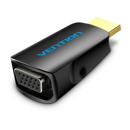 Convertidor HDMI a VGA cAudio de 3 5 mm   Negro  AIDB0  Vention