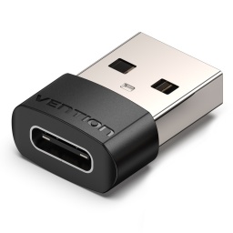 CDWB0 Adaptador USB 2.0 Macho a USB-C Hembra   PVC  Negro  Vention