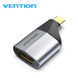 TCAH0 Adaptador tipo C macho a HDMI hembra   Aluminio Gris  Vention