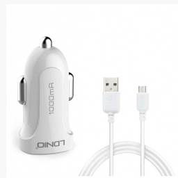 DL-C17  Cargador Auto  2.4A  12W  1 USB  Micro USB  Blanco  LDNIO