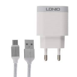 A303Q   Cargador Pared  18W  1USB QC3.0  Carga Rpida  Blanco  Micro USB   LDNIO