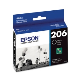 Cartucho EPSON 206  Negro   Original  Compatible con XP2101