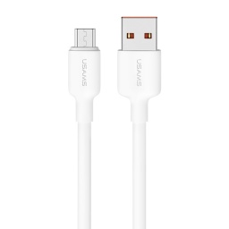 SJ607   Cable de Datos U84  Micro USB  1M  2A  Blanco  USAMS