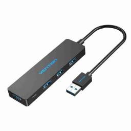 HUB 5 en 1 USB-A   4 Puertos USB 3.0  0.15M  Negro  CHLBB  Vention