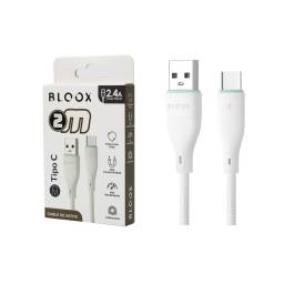 Cable de Datos BLOOX USB A a Tipo C   PVC  200cm