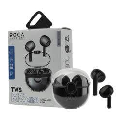 Auricular Bluetooth TWS Roca M6 Mini Negro