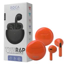 Auricular Bluetooth TWS Roca R6P Anaranjado