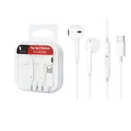 Manos Libres Stereo ROCA TO GO   Tipo C  Blanco (tipo iPhone)  Universal