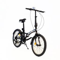 Bicicleta Plegable   Rodado 20  7 Velocidades  Negro (BKE720A) Randers