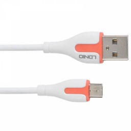 LS571   Cable de Datos  USB A a  Micro USB   1M  Anaranjado  LDNIO
