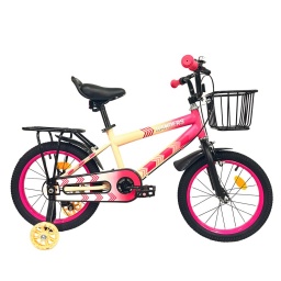 Bicicleta Rodado 16   Rueditas C/Luces  Canasto y Parrilla  Rosado (BIC101CC) Randers