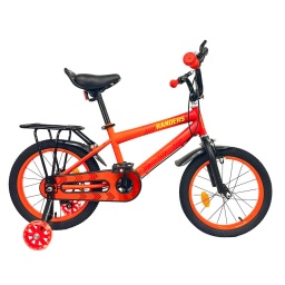 Bicicleta Rodado 16   Rueditas C/Luces  Parrilla  Anaranjado (BIC101SC) Randers