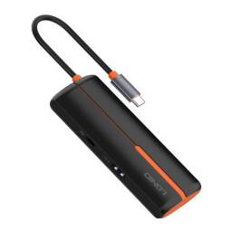 DS-25U HUB 5 en 1 Tipo C   USB C + USB 2.0 + 3 USB 3.0  Negro  LDNIO