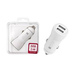 Cargador Auto ROCA TO GO 12W  2.4A  2x USB A  Sin Cable