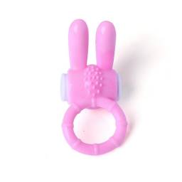 Anillo Vibrador Conejo Estimulador Cltoris YS-BE037   Rosado   Adultos