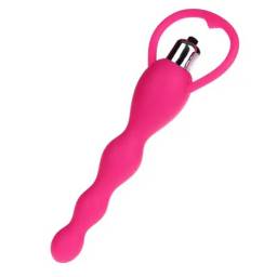 Vara Vibradora Anal Plug Silicona YS-BE239   Fucsia  Adultos