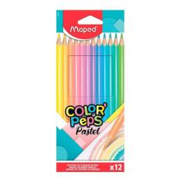 Lapices Maped   Color'Peps  12 Und.  Pastel