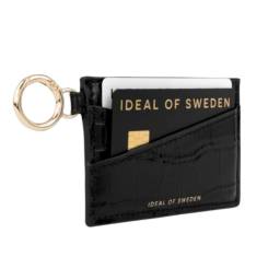 Ora Llavero Porta Tarjetas   Black Croco  Ideal of Sweden