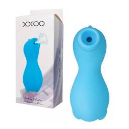 Vibrador Succionador Cltoris Docoo Recargable YS-BE215   Celeste  Adulto