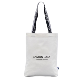 Bolsa de Lona con Logo 9995   Blanca  Gaston Luga