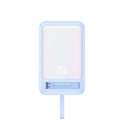 CD219 Power Bank Magntico   CSoporte  Cable Tipo C  10.000mAh  Azul  USAMS