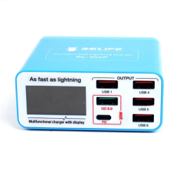 Fuente 6 Puertos USB c LCD   RL-304P  Relife