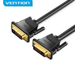 EAABG Cable DVI Macho a DVI 24+1   1080P  2K  1.5M  Negro  Vention