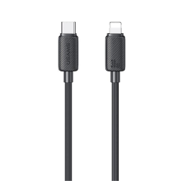 SJ702   Cable de Datos USB C a Lightning  30W  3M  Negro  USAMS