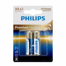 Pila Premium Alcalina Philips AA (2 Unidades)