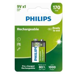 Batera Recargable Philips 9V 170mAh