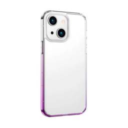 BH811   Case  Apple iPhone 14  TPU Anti Amarilleo  Binz Series  Transparente  Degradado Violeta  USAMS