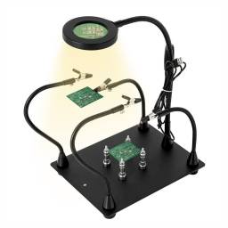 Soporte para Reparacin de PCB Magntico   Lupa  LED  TBK