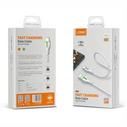 LS571   Cable de Datos  USB A a Lightning   1M  Verde  LDNIO