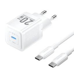 Cargador de Pared USB-C GaN   USB-C a USB-C  20W  Blanco  TZ-FEPW0-EU-01  Vention