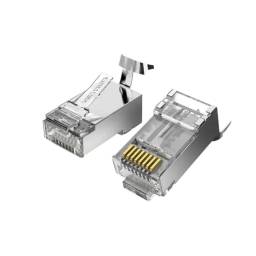 IDHR0-10 Plug RJ45 Cat.8 FTP   10 Unidades  Transparente  Vention