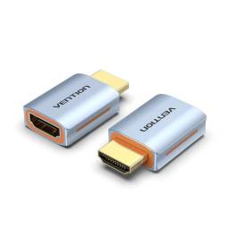 AIVH0 Adaptador HDMI Macho a Hembra 8K   Aluminio  Gris Vention