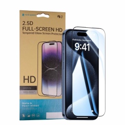 Pack de 5 Vidrio Templado HD   Apple iPhone 16 Pro  2.5D  Full-screen  Rock Space