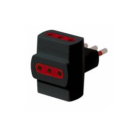 Adaptador x 3 3L a Ficha 3L   Negro  Conatel