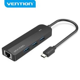 TGPBB HUB USB-C a USB 3.0x3RJ45Micro-B   Negro  0.15M  Vention