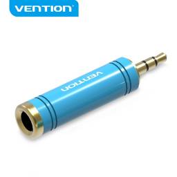 VAB-S04-L  Adaptador de Audio 3.5 mm Macho a 6.35 mm Hembra   Azul  Vention